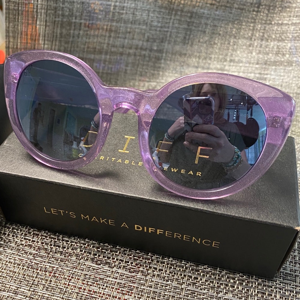 Diff Purple sunglasses